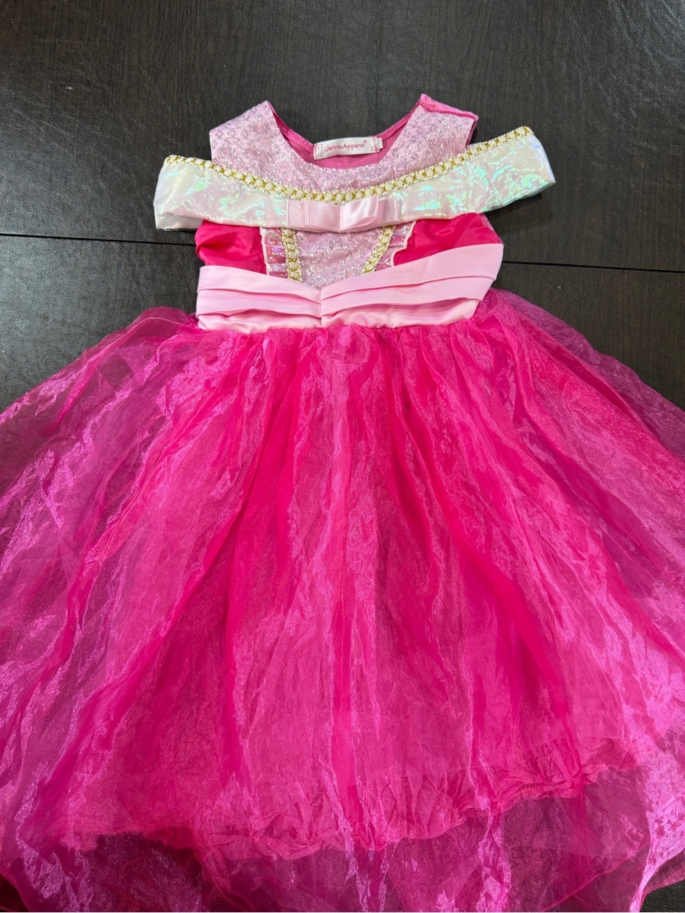 Jerri’s Apparel Girls Pink Princess Tulle Costume Dress Sz 120